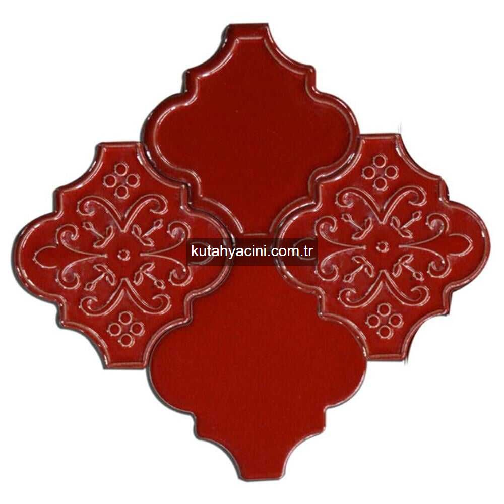 15x15 ottaman düz Kırmızı-8  m2 83 adet